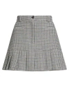 Max & Co . Pony Ride Woman Mini Skirt Grey Size 12 Wool, Polyester, Acrylic, Polyamide, Viscose In Gray