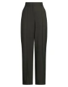 Max & Co . Pony Ride Woman Pants Military Green Size 12 Polyester, Virgin Wool, Elastane In Gray