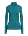Max & Co . Pony Ride Woman T-shirt Deep Teal Size L Polyamide, Elastane In Green