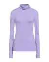 Max & Co . Pony Ride Woman T-shirt Lilac Size S Polyamide, Elastane In Purple