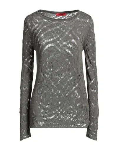 Max & Co . Raid Woman Sweater Military Green Size S Viscose In Gray