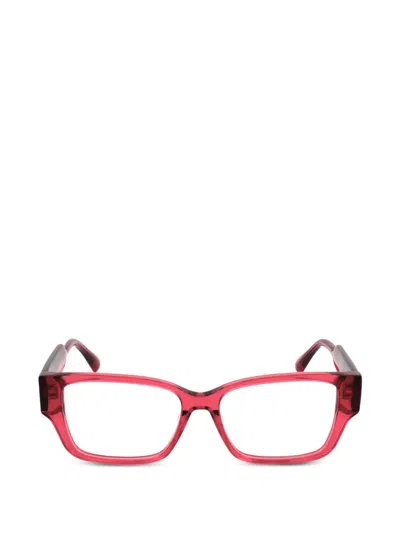 Max & Co Rectangle-frame Glasses In Red