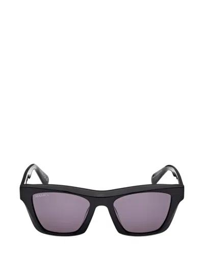 Max & Co Rectangle-frame Sunglasses In Black