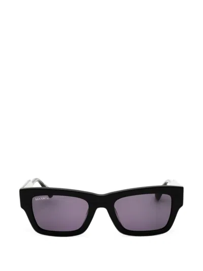Max & Co Rectangle-frame Sunglasses In Black