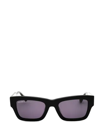 Max & Co Rectangle-frame Sunglasses In Black