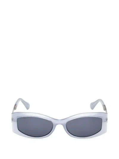 Max & Co Rectangle-frame Sunglasses In White