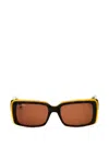 Max & Co Rectangle-frame Sunglasses In Brown