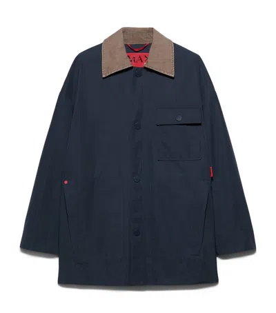 Max & Co . Relaxed Fit Raincoat In Blue