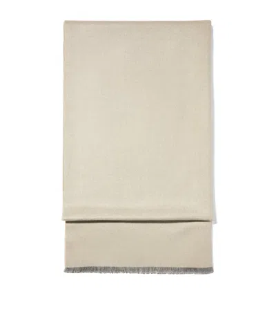 Max & Co . Reversible Colour Block Scarf In Beige