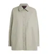 Max & Co Reversible Oversized Shirt Jacket In Green