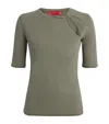 Max & Co Ribbed Cut-out T-shirt