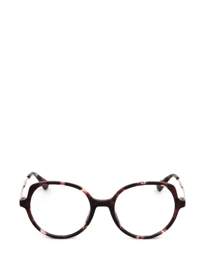 Max & Co Round-frame Glasses In Brown