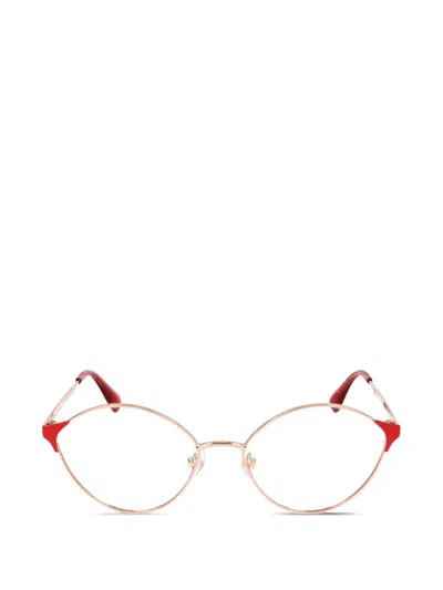 Max & Co Round-frame Glasses In Gold