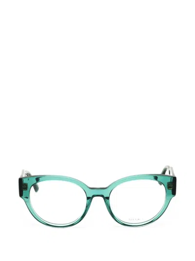 Max & Co Round-frame Glasses In Blue