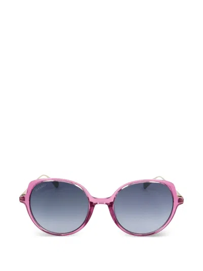 Max & Co Round-frame Sunglasses In Blue