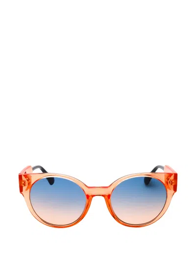 Max & Co Round-frame Sunglasses In Orange