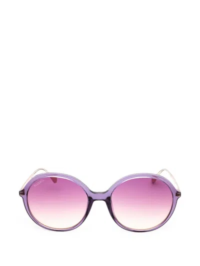 Max & Co Round-frame Sunglasses In Purple
