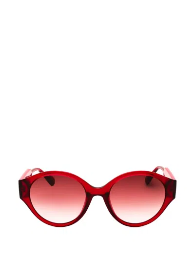Max & Co Round-frame Sunglasses In Red