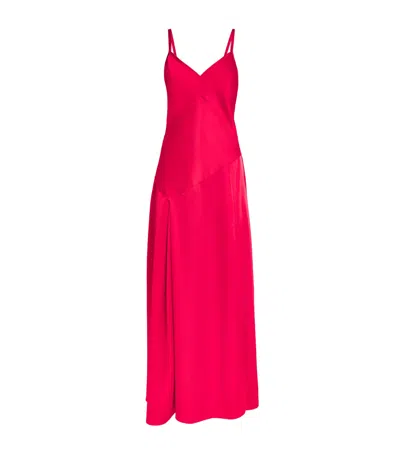 MAX & CO SATIN SLIP MAXI DRESS