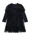Max & Co Sequin-embellished Knitted Dress In Black