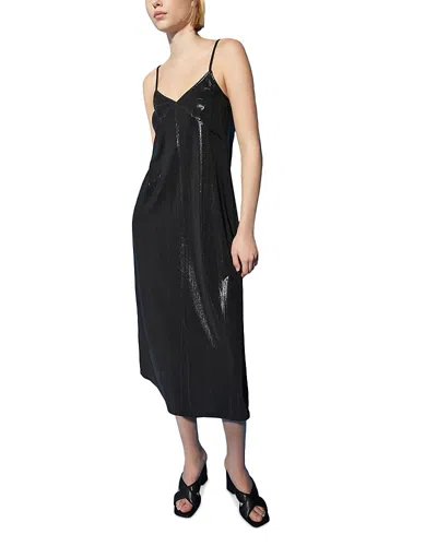 Max & Co . Shimmer Jersey Midi Dress In Black
