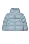 Max & Co Logo-patch Padded Jacket In Blue