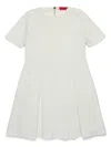 Max & Co Short-sleeve Midi Dress In White
