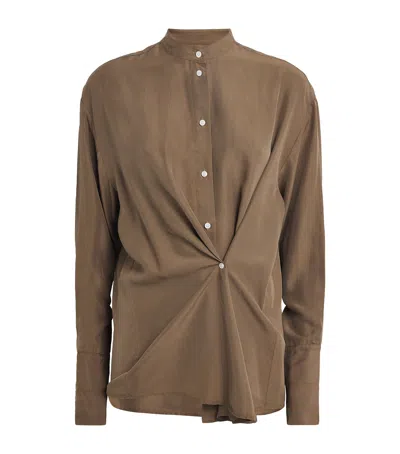 Max & Co Silk Button-detail Shirt