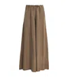 Max & Co Silk Shades Of Nature Wide-leg Trousers