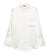 Max & Co Silk Shirt In White