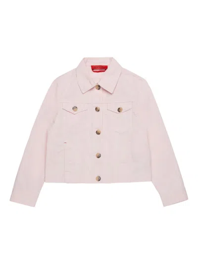 Max & Co Kids' Single-breasted Jacket In Pink