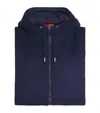 Max & Co Sleeveless Hooded Jacket In Blue