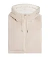 Max & Co Sleeveless Hooded Jacket In Neutral