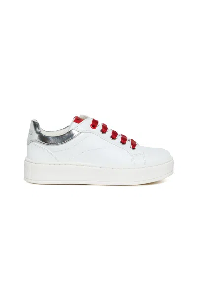 Max & Co Kids' Sneakers With Logo In White