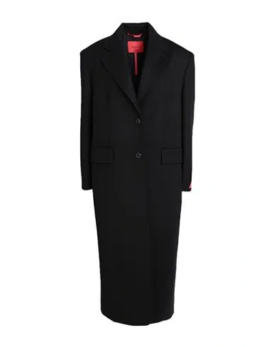 Max & Co Wool Longrun Coat In Black