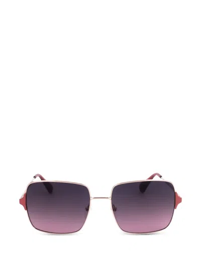 Max & Co Square-frame Sunglasses In Purple