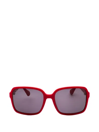 Max & Co Square-frame Sunglasses In Burgundy