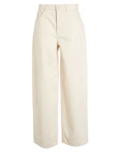 Max & Co . Stazzo Woman Jeans Cream Size 10 Cotton In White