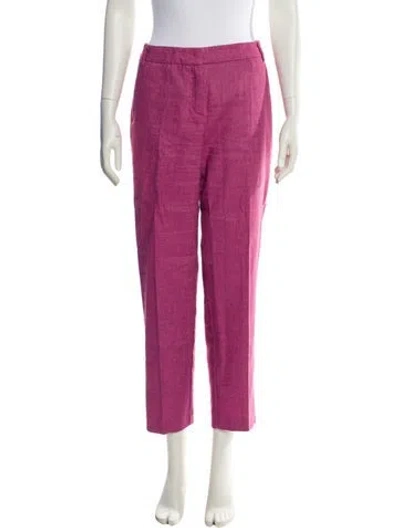 Pre-owned Max & Co Straight Leg Pants In Purple