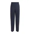 Max & Co Straight Tailored Trousers In Blue