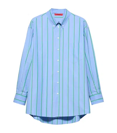 Max & Co . Stripe Plot Twist Shirt In Blue