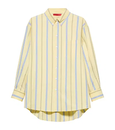 Max & Co . Stripe Plot Twist Shirt In Yellow
