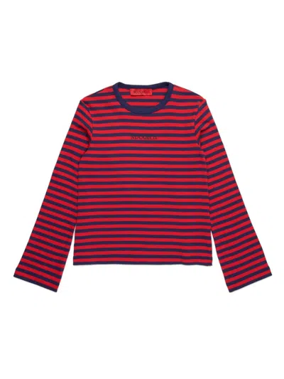 Max & Co Gestreiftes T-shirt In Rot