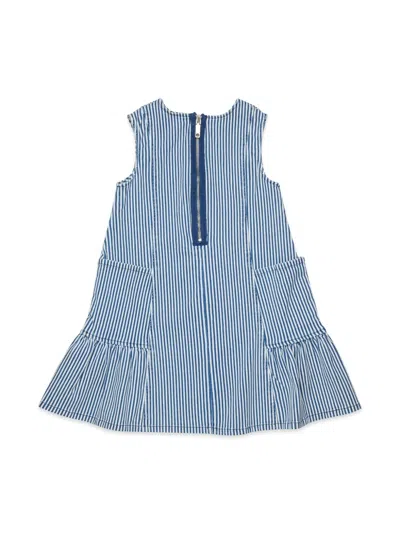 Max & Co Kids' Striped Dress In White