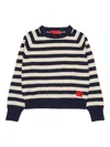 Max & Co Striped Logo Sweater In Multi