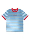 Max & Co Striped Logo T-shirt In Multi