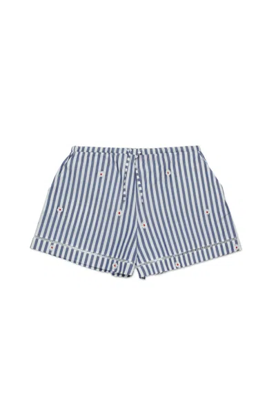 MAX & CO STRIPED POPLIN SHORTS