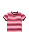 Max & Co Striped T-shirt In Red
