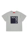 Max & Co T-shirt Icona In Jersey Mélange In Gray