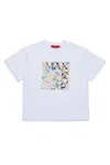 Max & Co T-shirt With Solid Floral Square In White